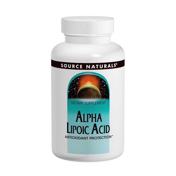 Source Naturals, Ácido Alfa Lipoico, 50 mg, 100 tabletes