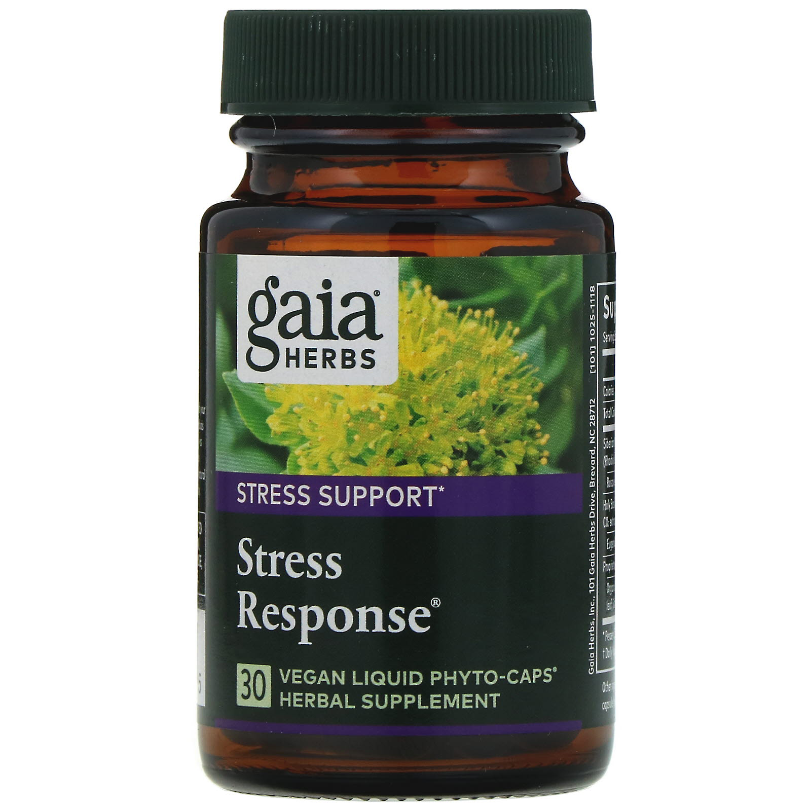 Gaia Herbs, Stress Response, 30 Vegan Liquid Phyto-Caps - Imagem 3