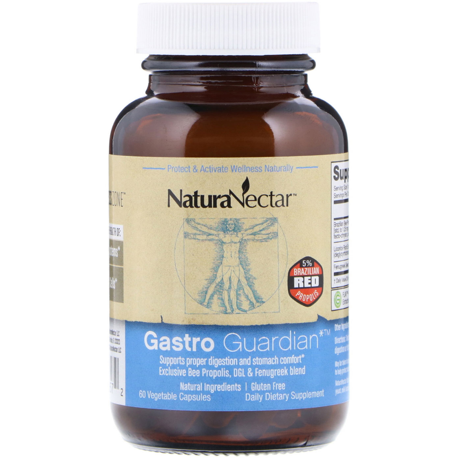 NaturaNectar, Gastro Guardian, 60 Cápsulas Vegetais - Imagem 3
