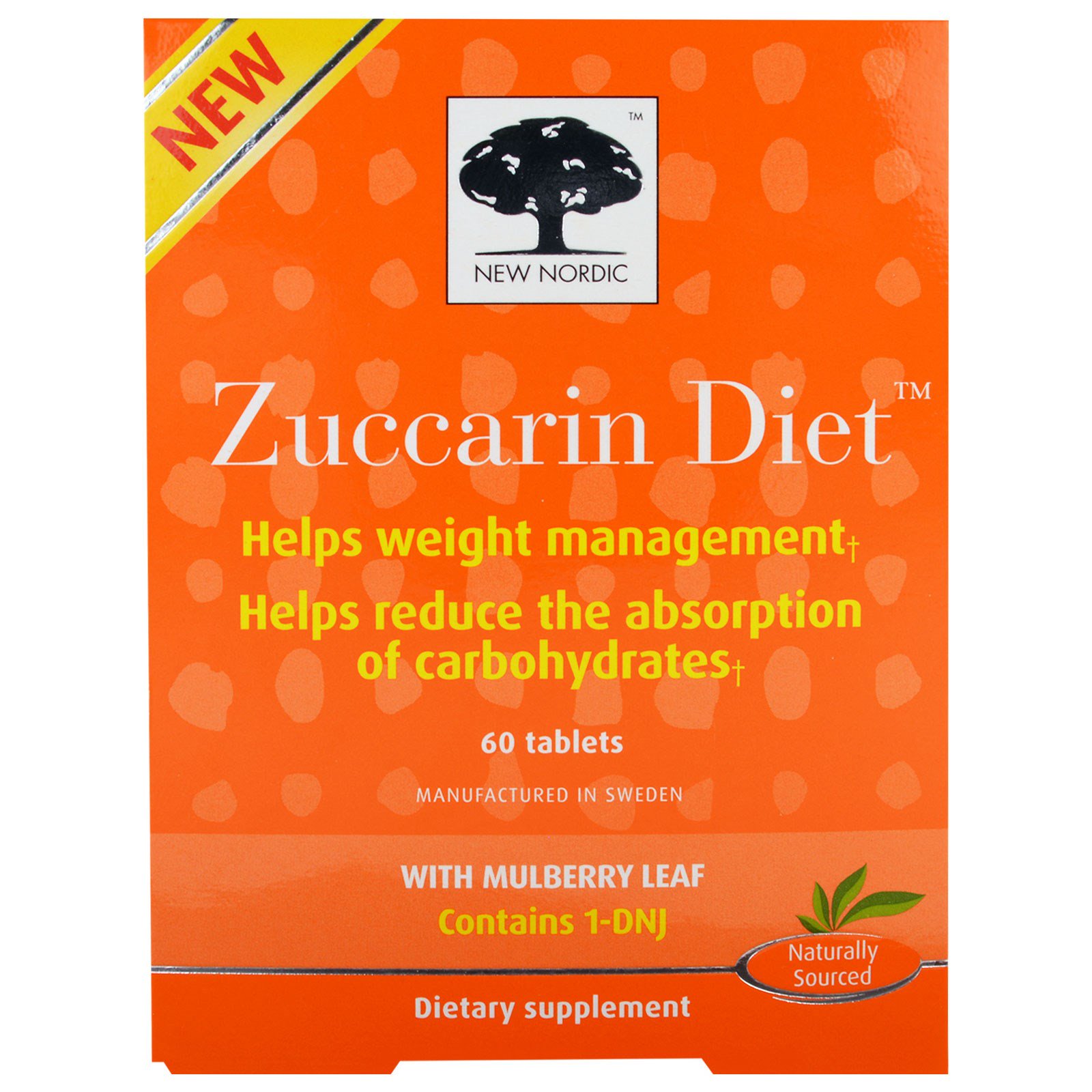 New Nordic, Dieta Zuccarin, 60 Comprimidos