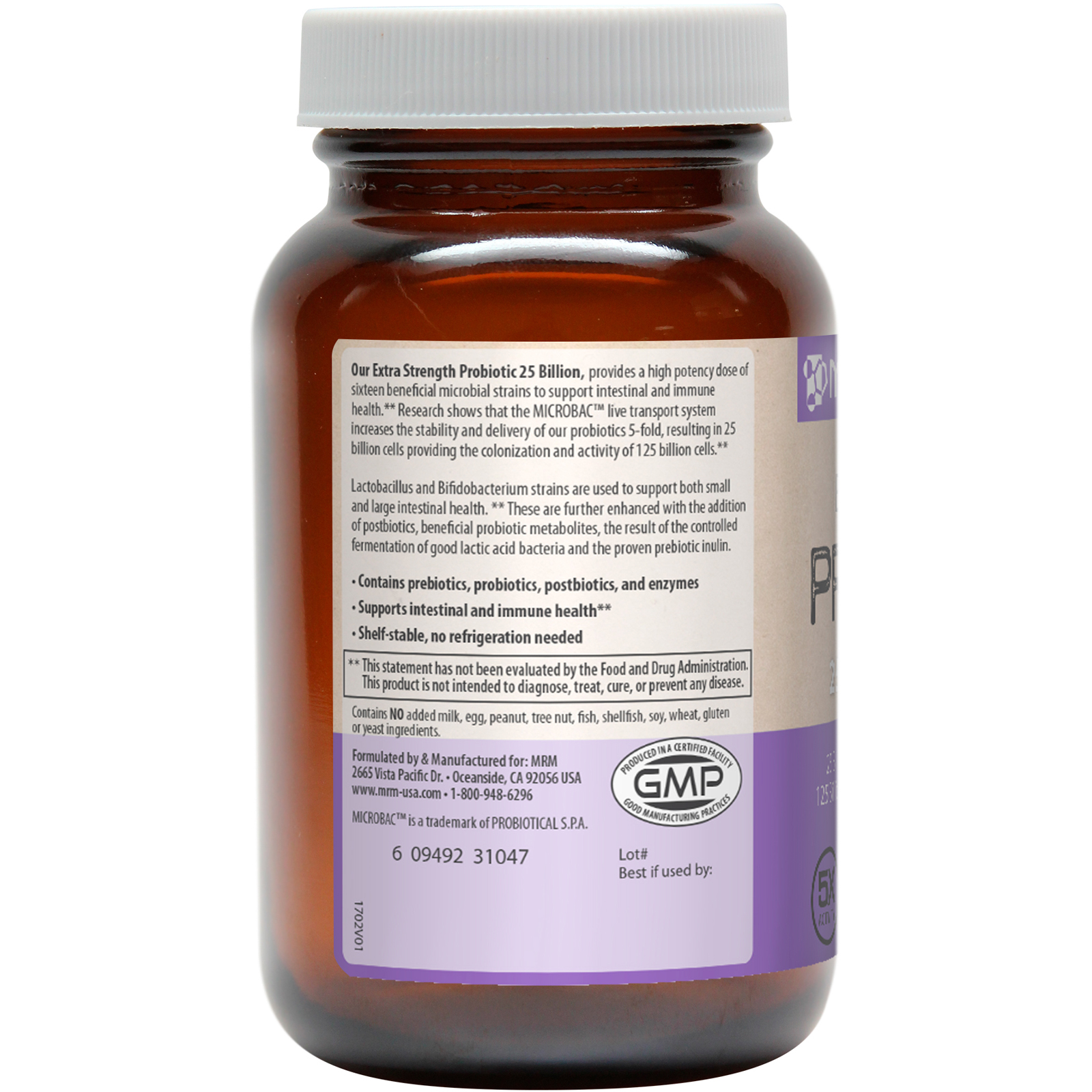 MRM, Probiótico Extrapotente, 30 Cápsulas Veganas - Imagem 3