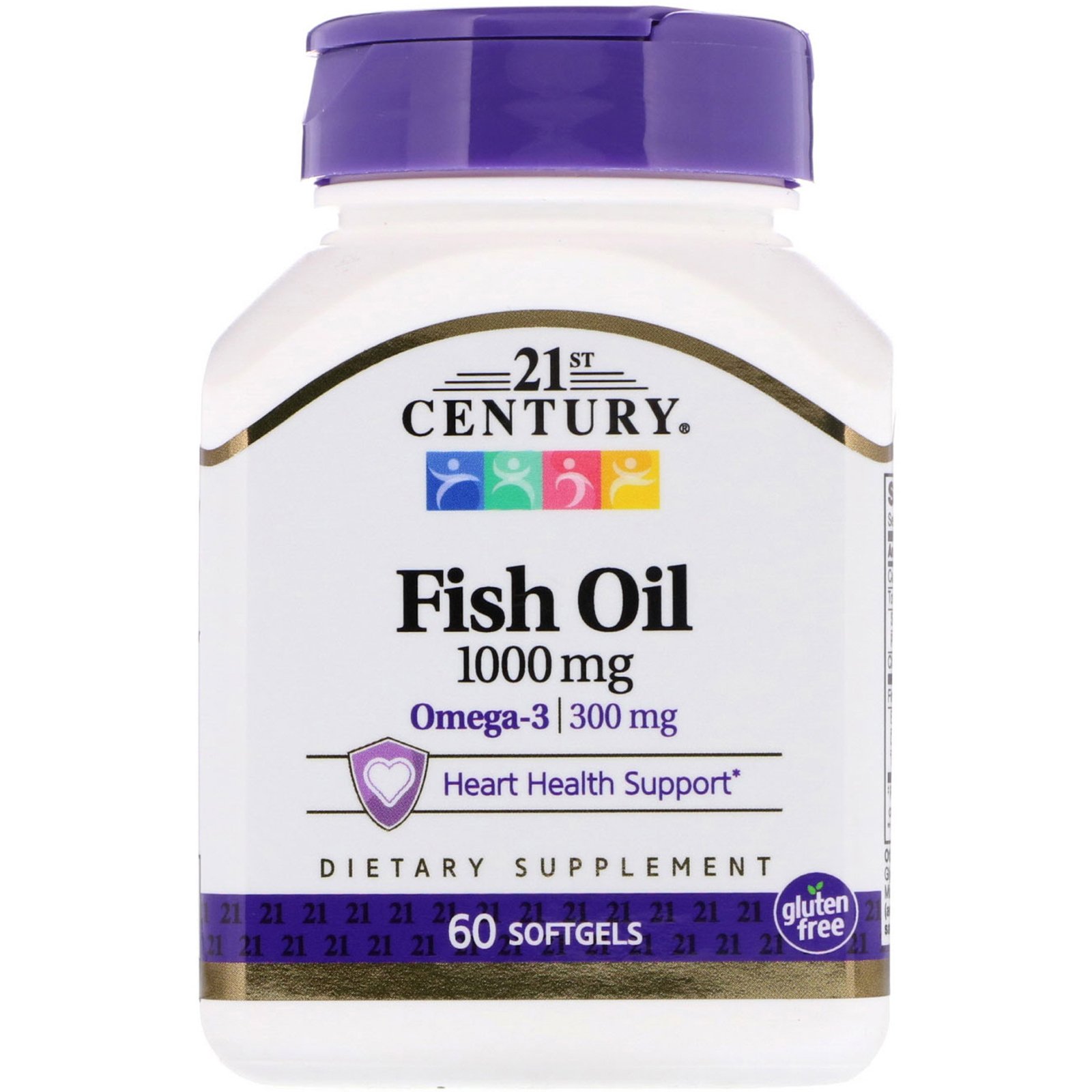 21st Century, Óleo de Peixe, 1000 mg, 60 Cápsulas