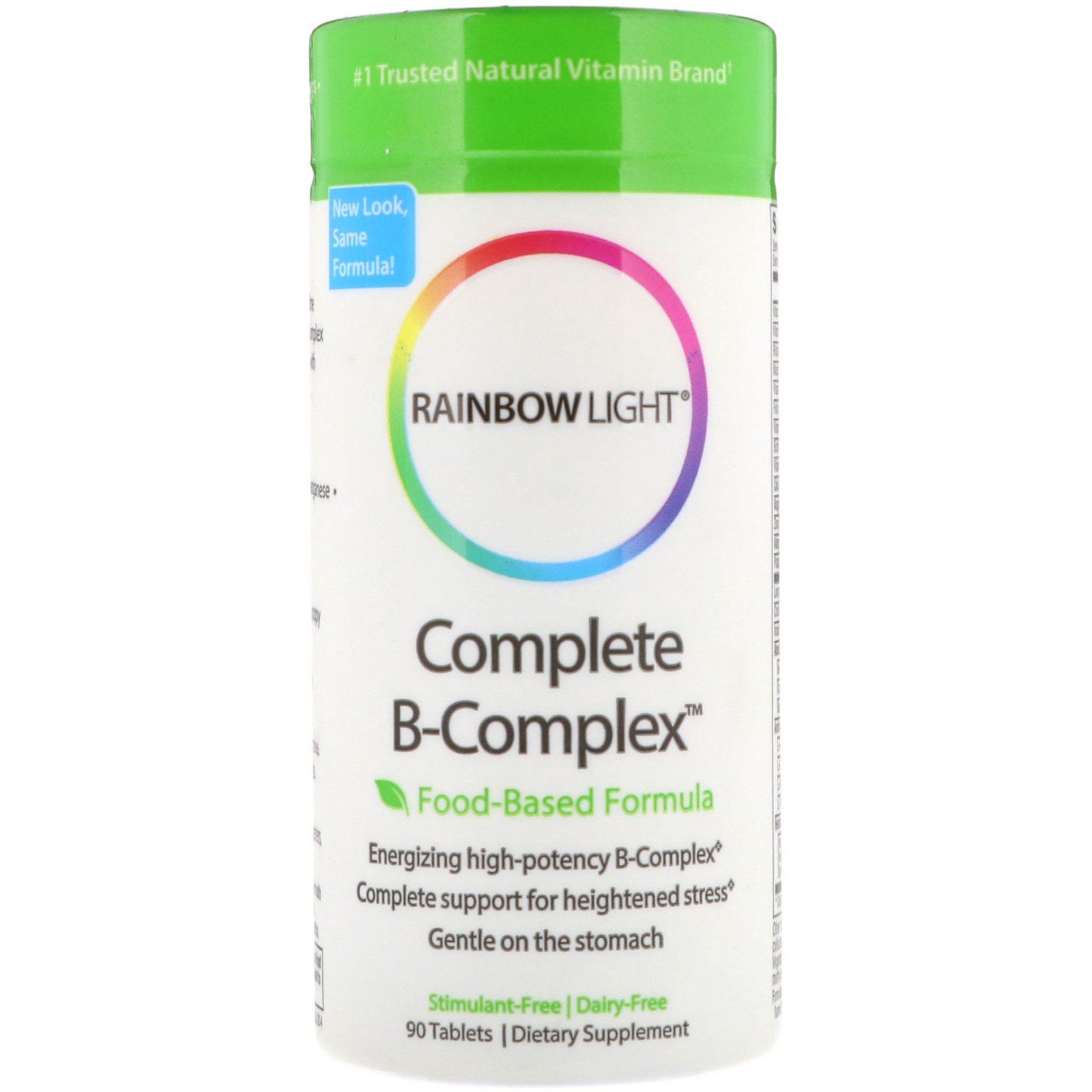 Rainbow Light, Complete B-Complex, Fórmula à Base de Alimentos, 90 Comprimidos