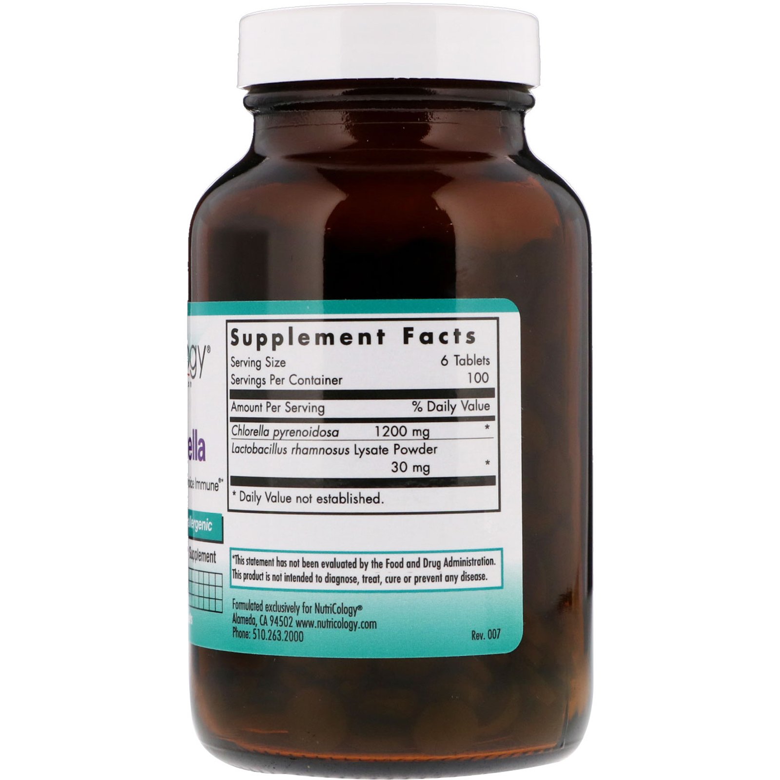 Nutricology, Chlorella Real, 600 Comprimidos Mastigáveis - Imagem 2