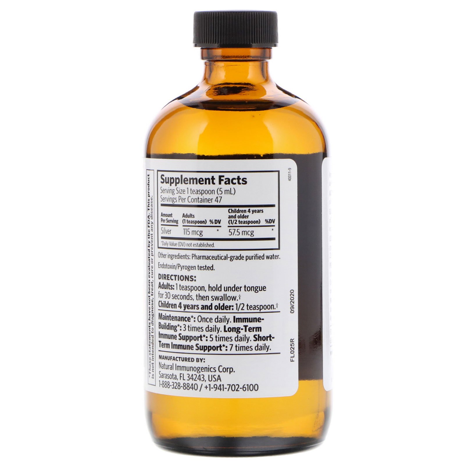 Sovereign Silver, Argentyn 23, Hidrosso de Prata Bioativo Profissional, 8 fl oz (236 ml) - Imagem 2