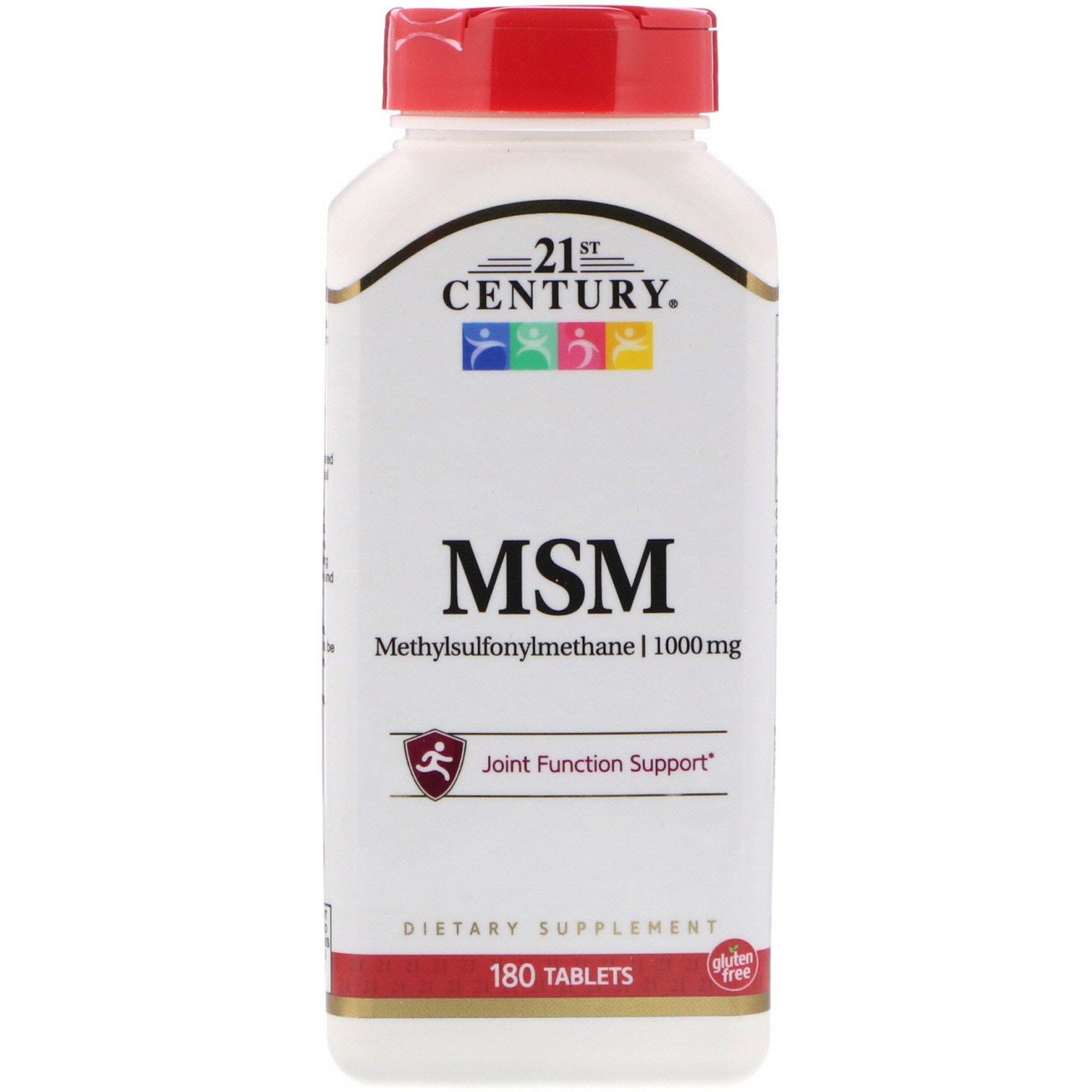 21st Century, MSM-1000 Potência Máxima, 1000 mg, 180 Comprimidos
