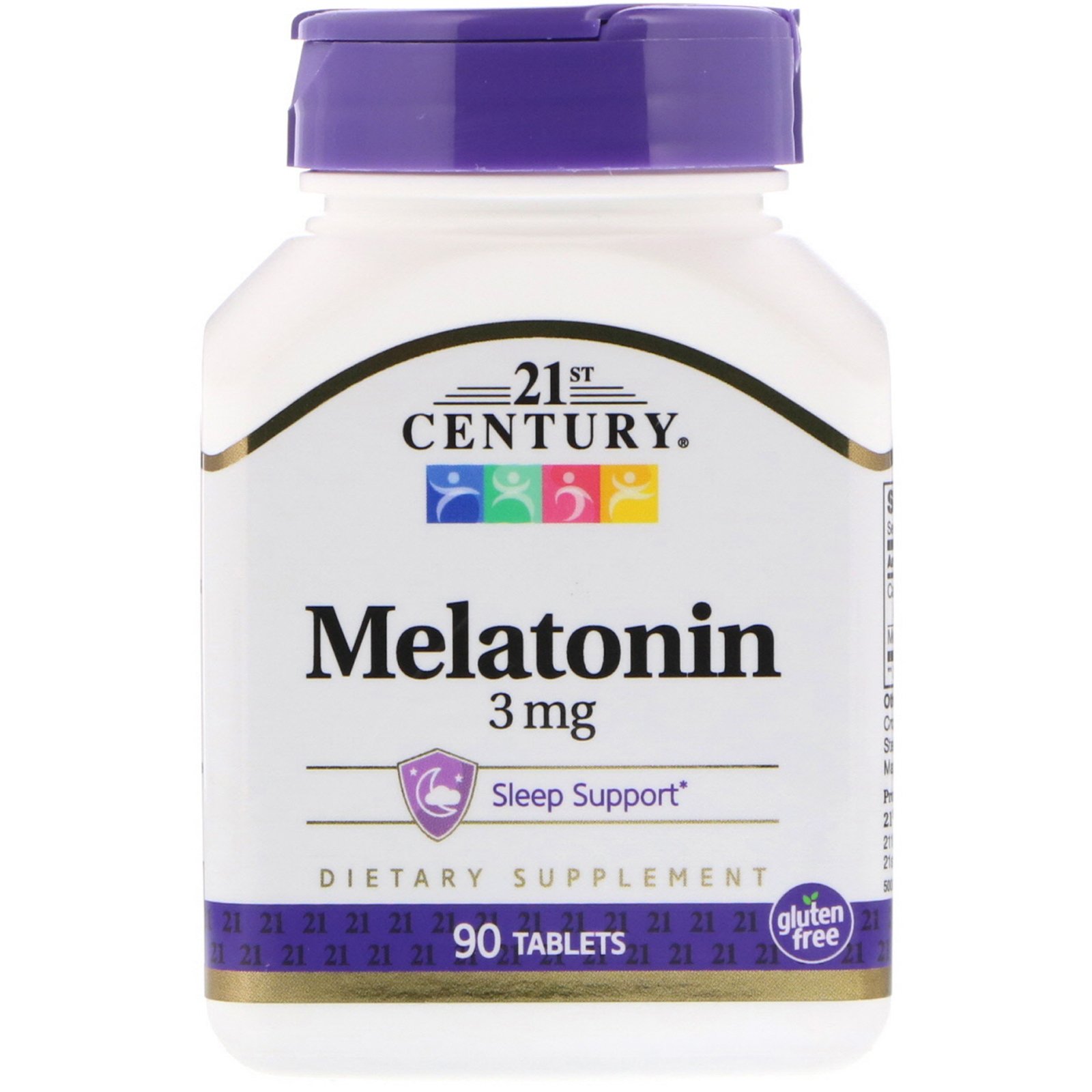 21st Century, Melatonina, 3 mg, 90 comprimidos