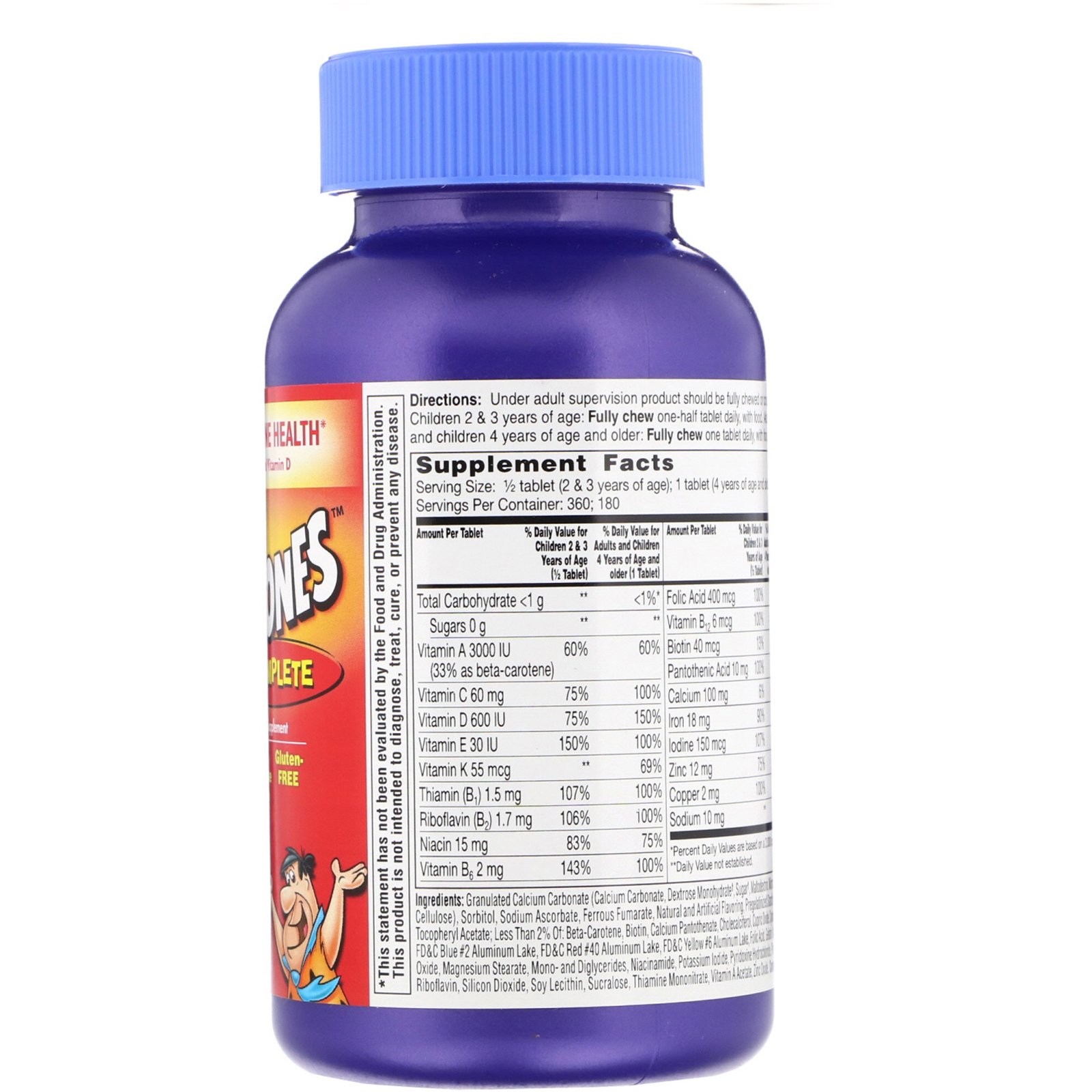 Flintstones, Completo, Suplemento Multivitamínico para Crianças, 150 Comprimidos Mastigáveis - Imagem 2