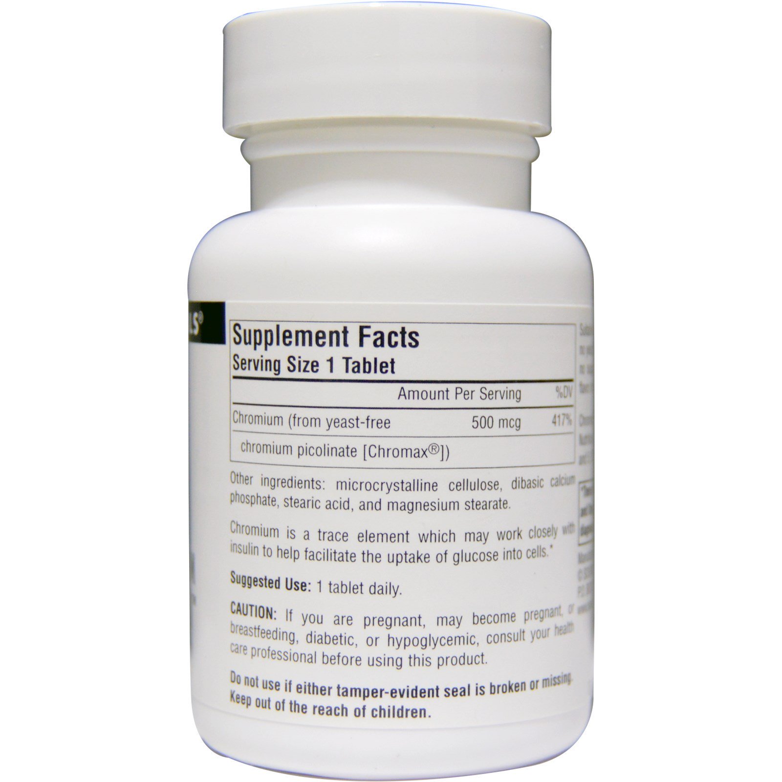 Source Naturals, Ultra Picolinato de Cromo 500, 500 mcg, 120 Comprimidos - Imagem 2