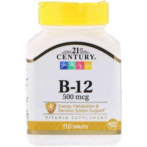 Comprar 21st century, b-12, 500 mcg, 110 comprimidos preço no brasil vitamina b vitaminas e minerais suplemento importado loja 67 online promoção -