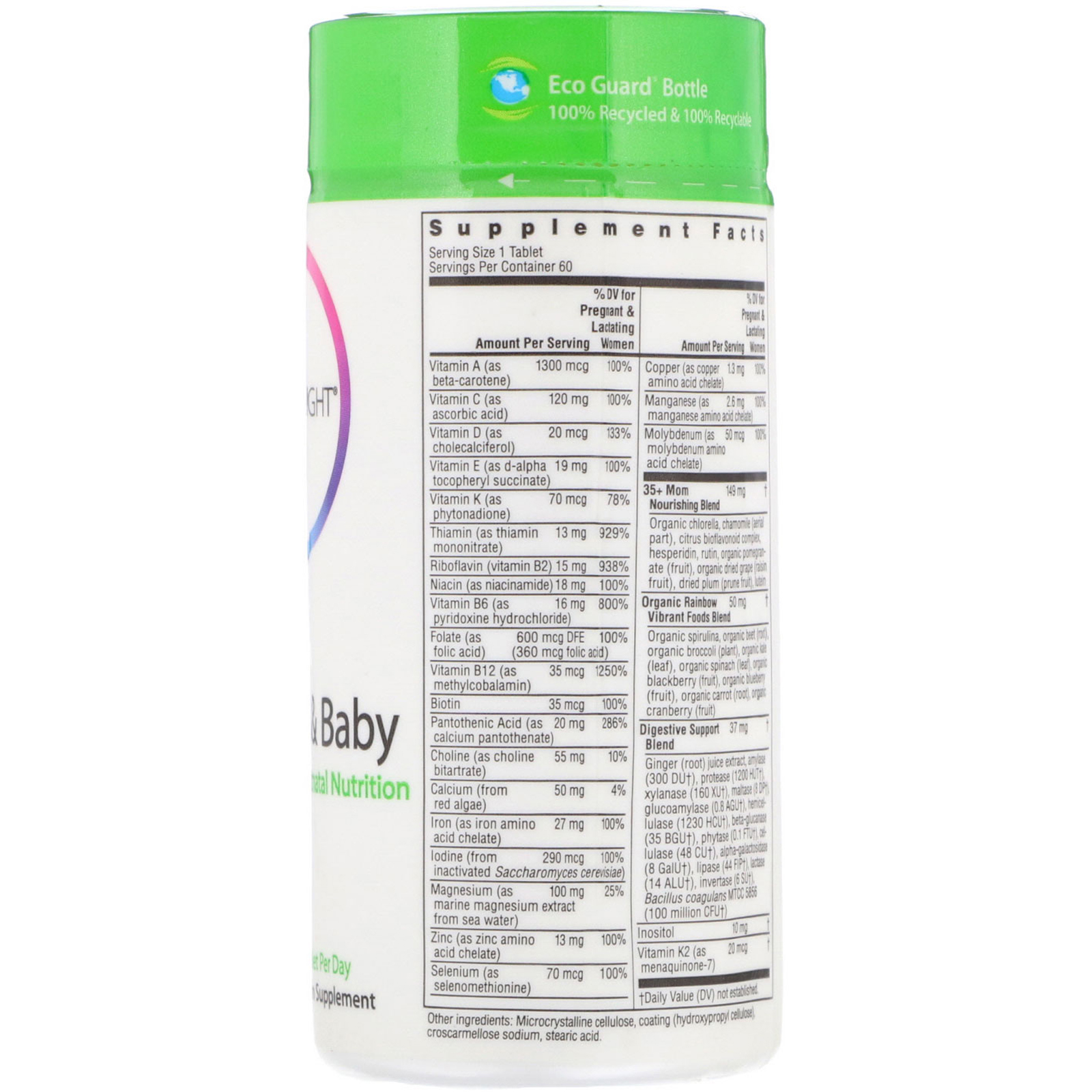Rainbow Light, 35+ Mom & Baby, 60 Comprimidos - Imagem 2