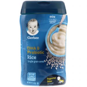 Comprar gerber, dha & probiotic, single grain rice cereal, 8 oz (227 g) preço no brasil alimentação de bebês e crianças cereais frios para bebês cereais frios, bebê cereais quentes para bebês cereais quentes, bebês crianças & bebês gerber marcas a-z suplemento importado loja 39 online promoção - 8 de agosto de 2022