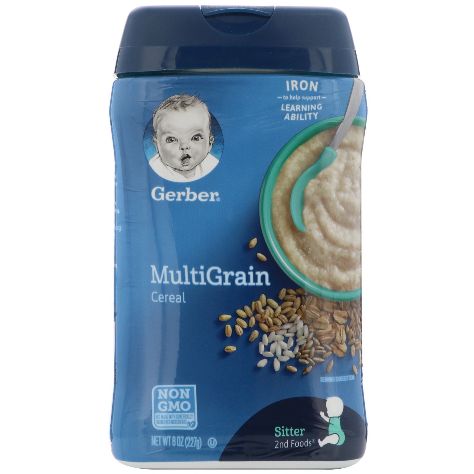 Gerber, Cereais Multigrãos, 8 oz (227 g)