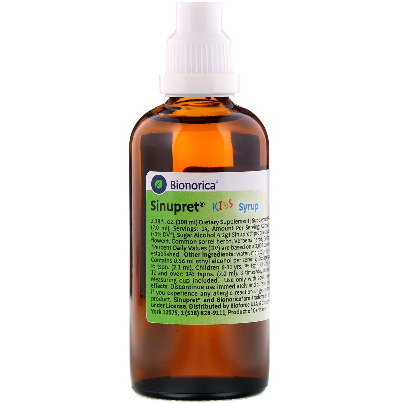 Bionorica, Xarope Sinupret Kids, 100 ml (3,38 fl oz) - Imagem 3