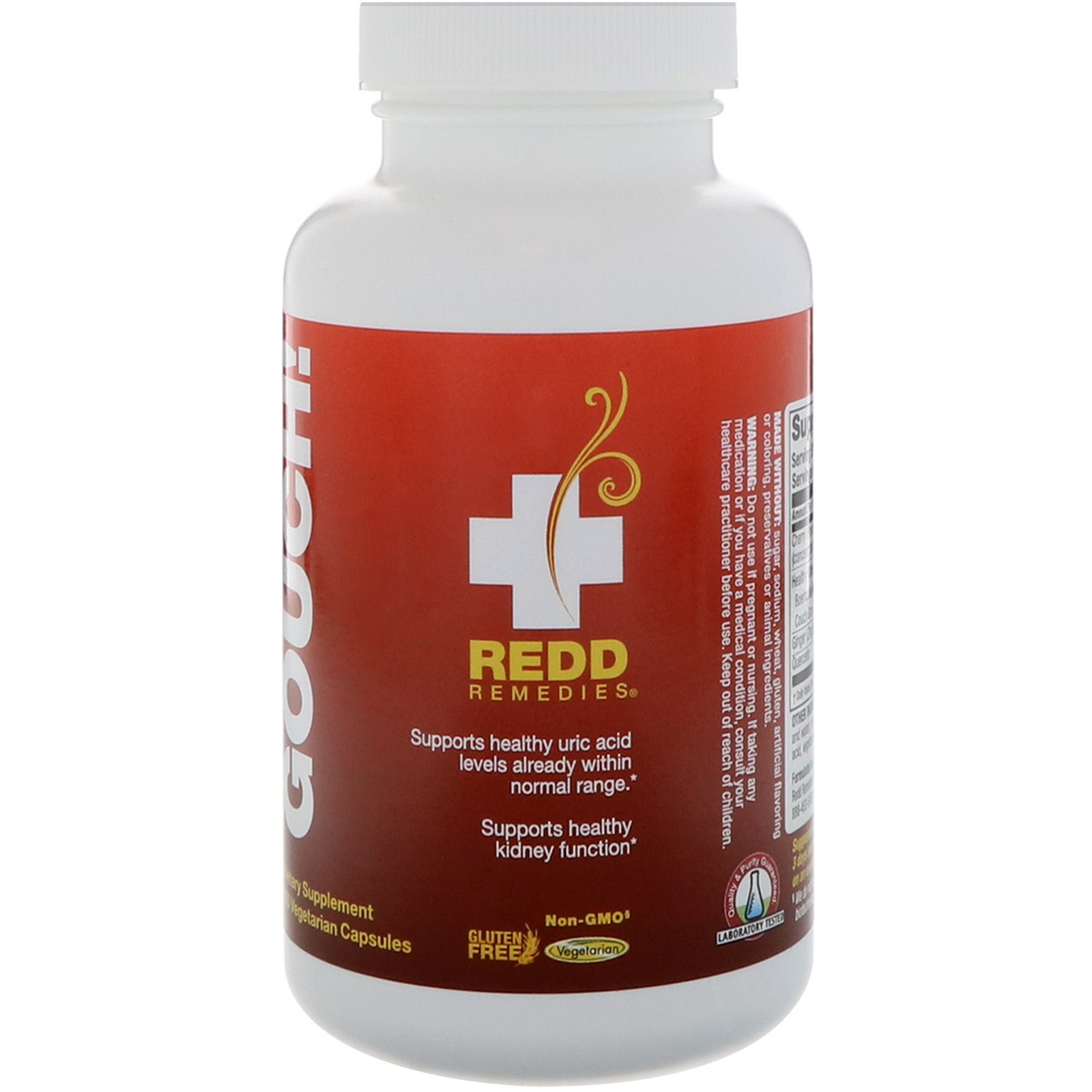 Redd Remedies, Gouch!, 120 Vegetarian Capsules - Imagem 3