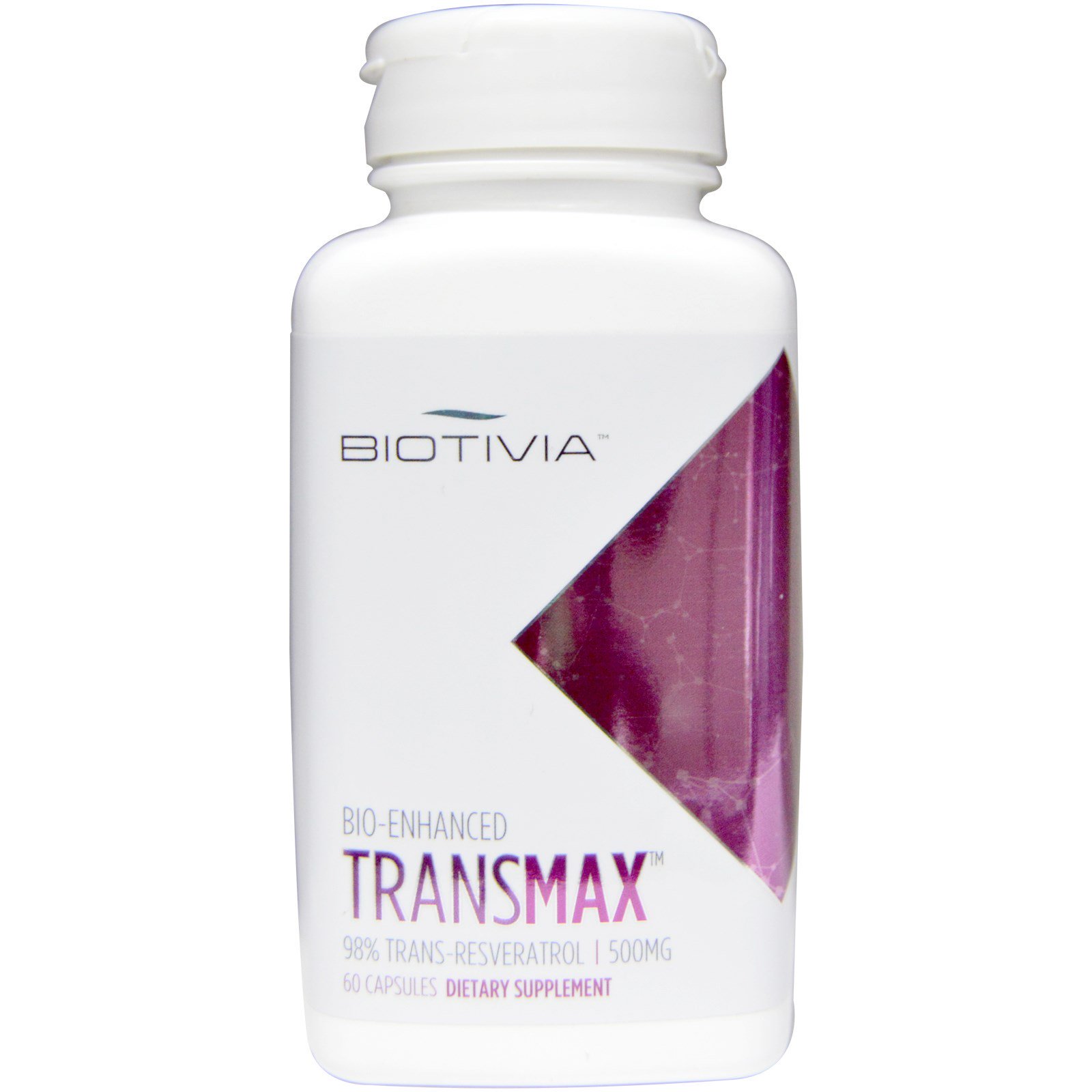 Biotivia, Transmax, 500 mg, 60 Cápsulas