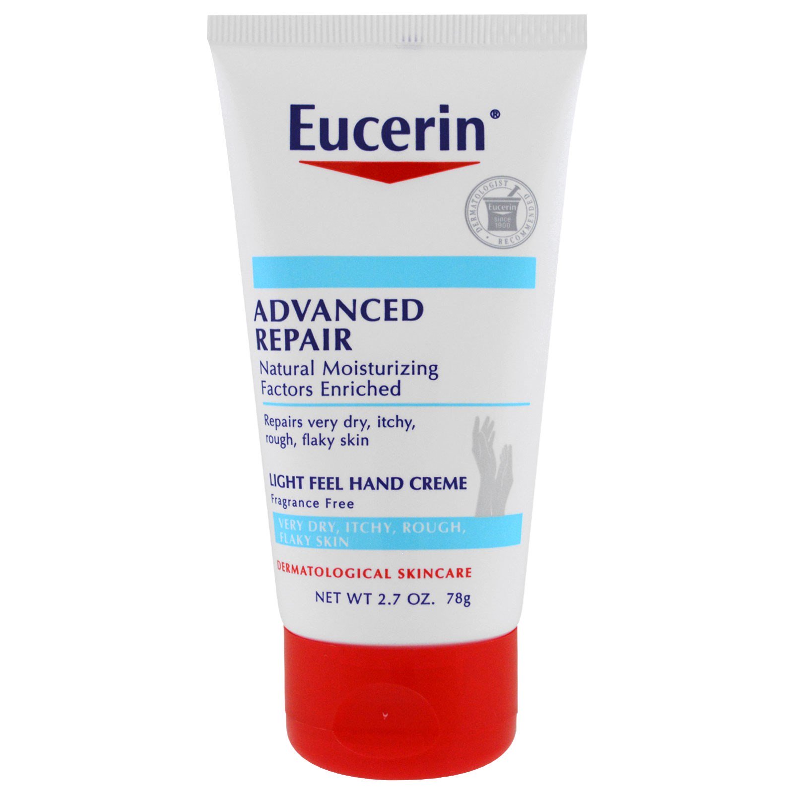 Eucerin, Creme para as Mãos Advanced Repair, Sem Perfume, 78 g (2,7 oz)