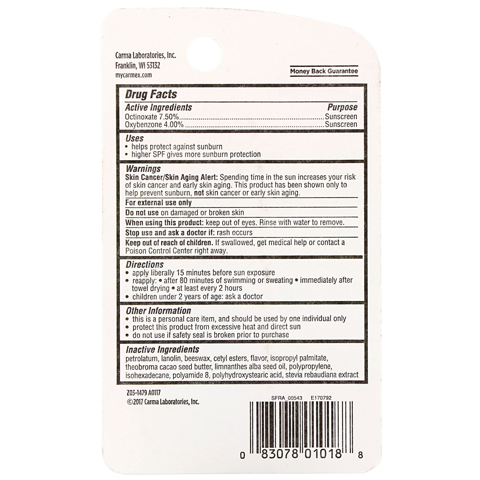 Carmex, Daily Care, Bálsamo Labial Hidratante, Morango, FPS 15, 10 g (0,35 oz) - Imagem 3