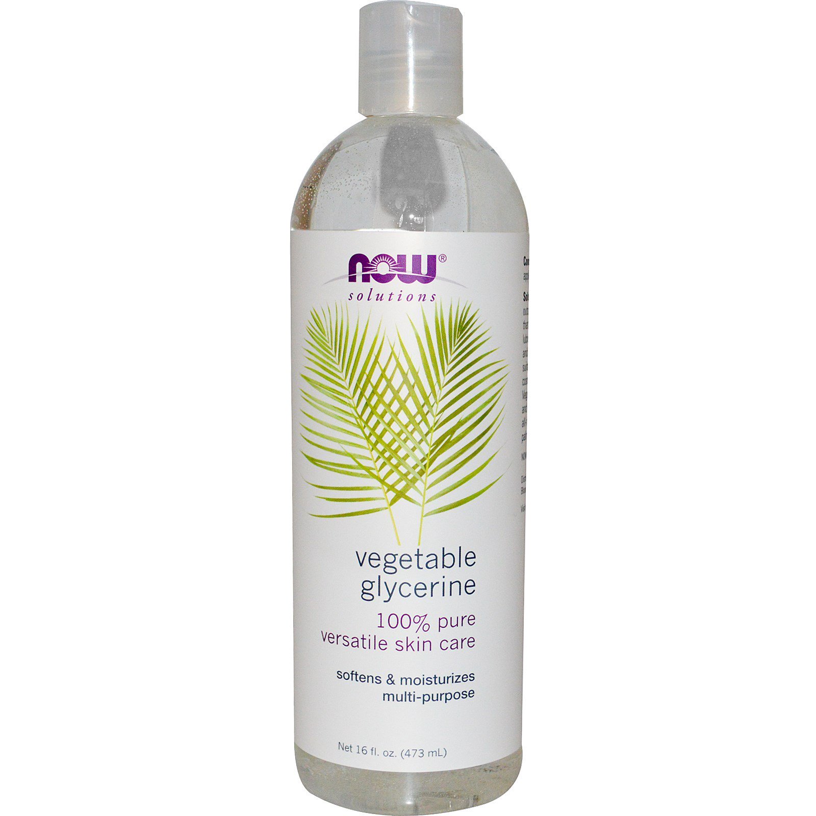 Now Foods, Soluções, Glicerina Vegetal, 473 ml (16 fl oz)