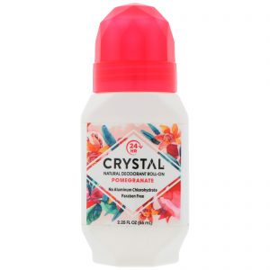 Comprar crystal body deodorant, desodorante natural roll-on, romã, 2,25 fl oz (66 ml) preço no brasil banho & beleza cuidados pessoais desodorante suplemento importado loja 73 online promoção -