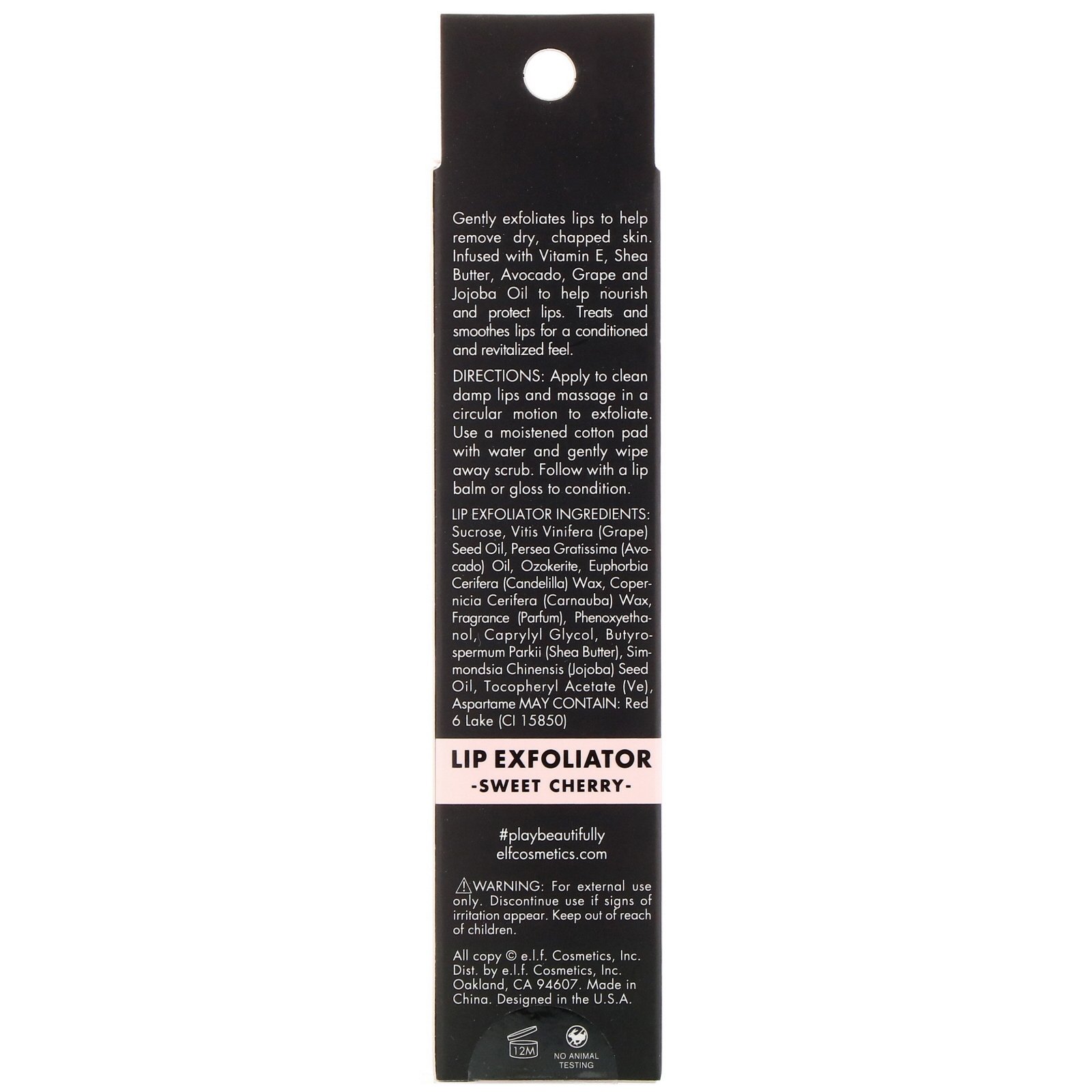 E.L.F., Esfoliante Labial, Sweet Cherry, 3,2 g (0,11 oz) - Imagem 3