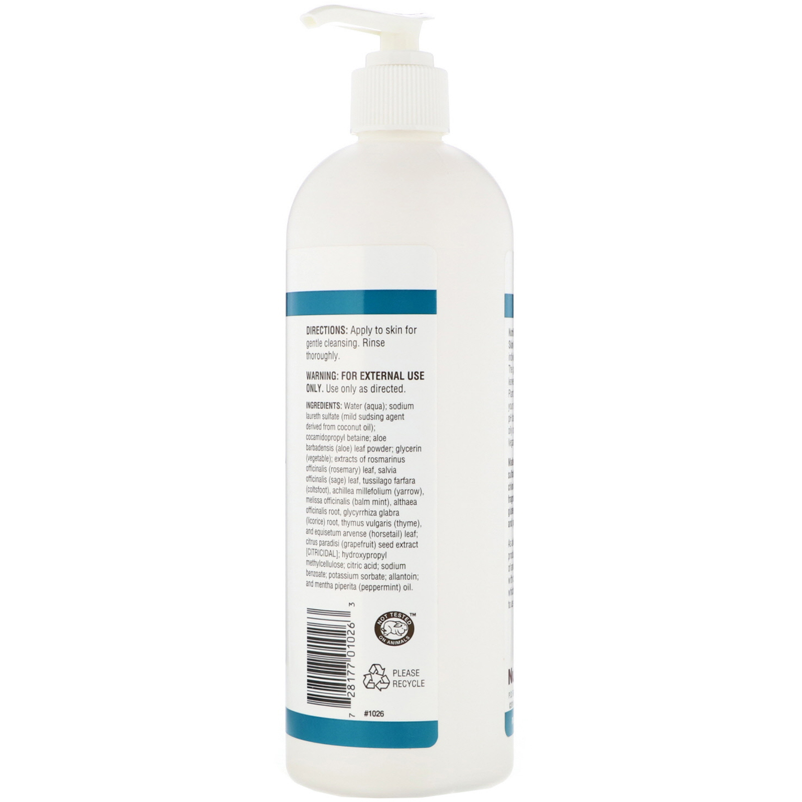NutriBiotic, Limpador para a Pele, Sem Sabão, Original, 473 ml (16 oz) - Imagem 2