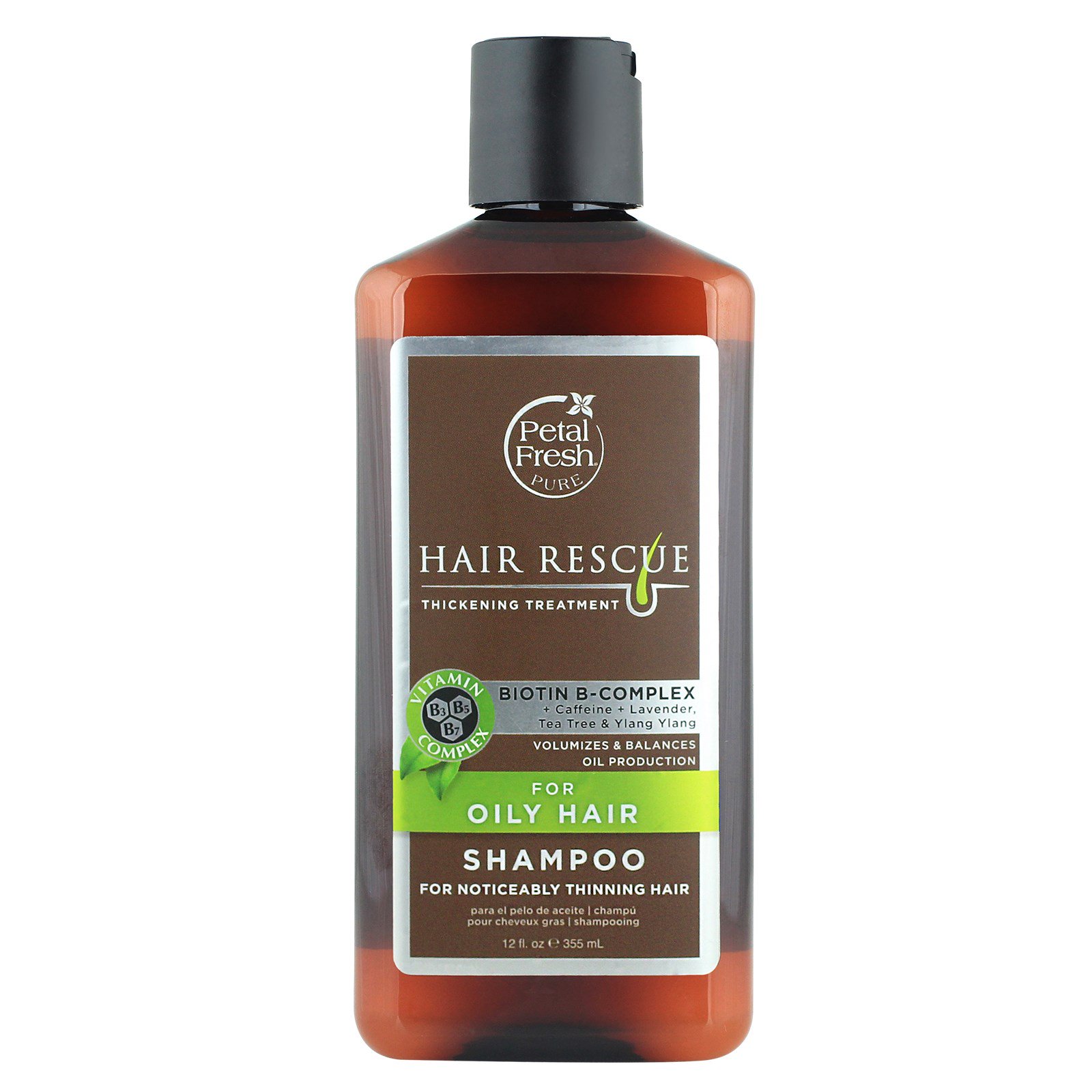 Petal Fresh, Pure, Hair Rescue, Shampoo de Tratamento para Reforço, para Cabelos Oleosos, 355 ml (12 fl oz)