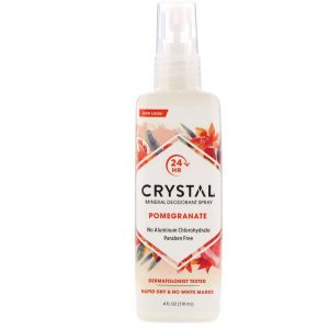 Comprar crystal body deodorant, mineral deodorant spray, pomegranate, 4 fl oz (118 ml) preço no brasil banho & beleza cuidados pessoais desodorante suplemento importado loja 291 online promoção -