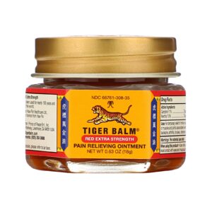 Tiger Balm, Pomada para Alívio da Dor, Extra Forte, ,63 oz (18 g)