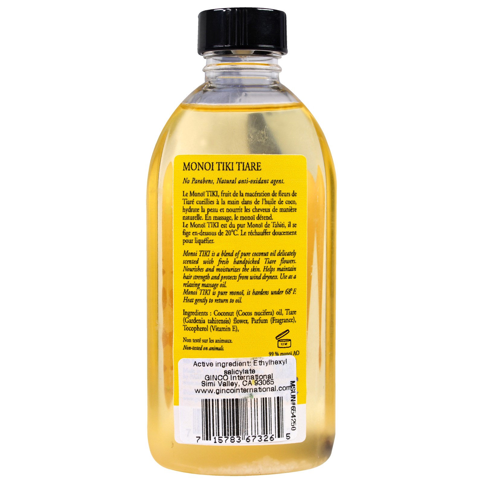 Monoi Tiare Tahiti, Óleo Bronzeador com Protetor Solar, 4 fl oz (120 ml) - Imagem 2