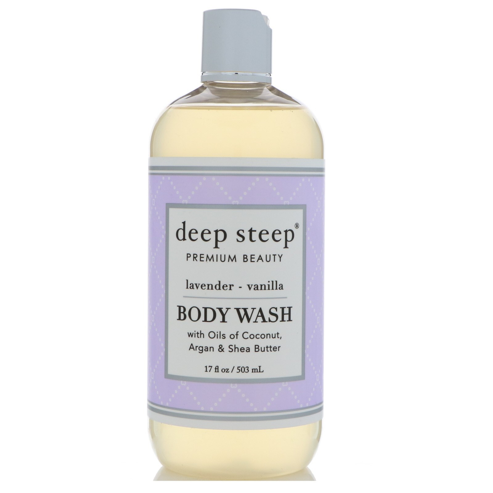 Deep Steep, Sabonete Líquido para o Corpo, Lavanda - Baunilha, 17 fl oz (503 ml)