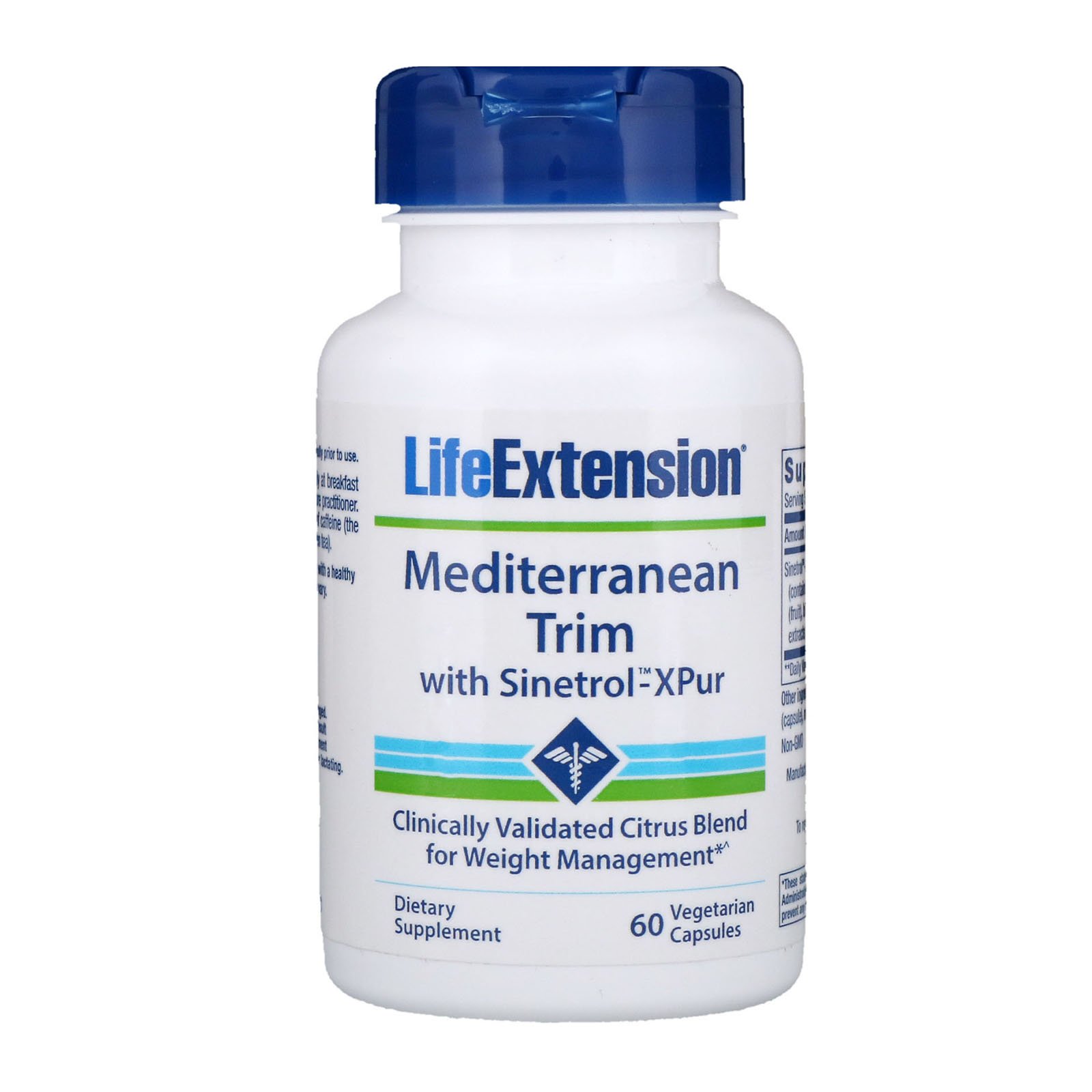 Life Extension, Boa Forma Mediterrânea, com Sinetrol-XPur, 60 Cápsulas Vegetais