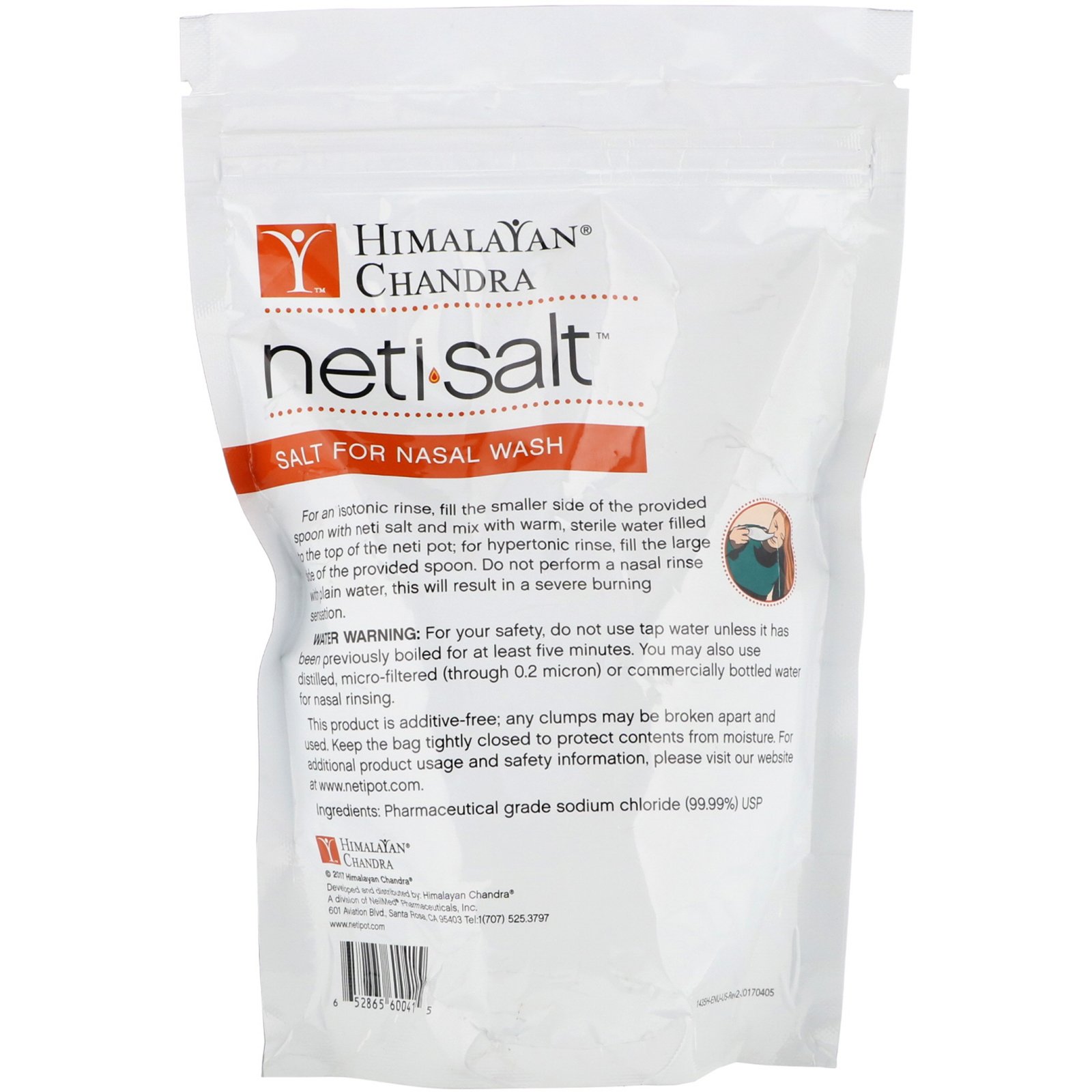 Himalayan Institute, Neti Salt, Salt for Nasal Wash, 1.5 lbs (680.3 g) - Imagem 2