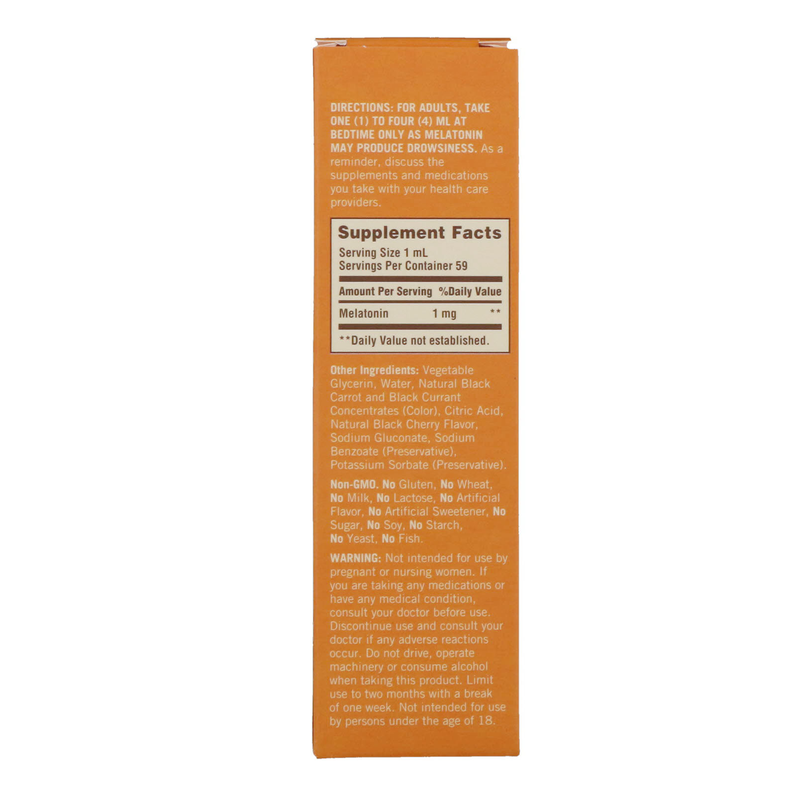 Sundown Naturals, Melatonina Líquida, Sabor Cereja, 2 fl oz (59 ml) - Imagem 2