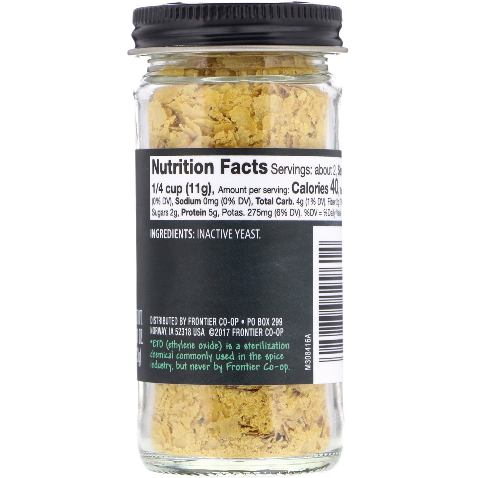 Frontier Natural Products, Flocos de Levedura Nutricional, 0,81 oz (23 g) - Imagem 2