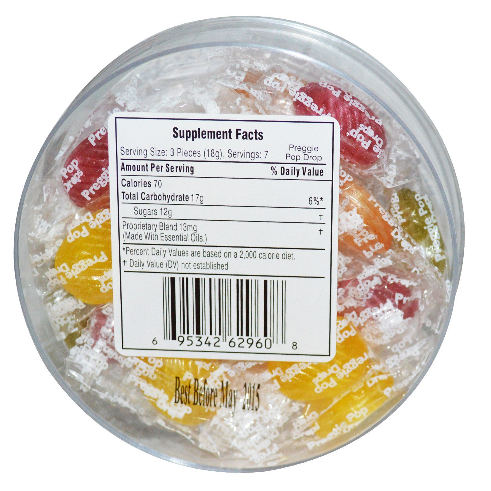 Three Lollies, Preggie Pop Drops, Frutas Ácidas, 21 Unidades - Imagem 2