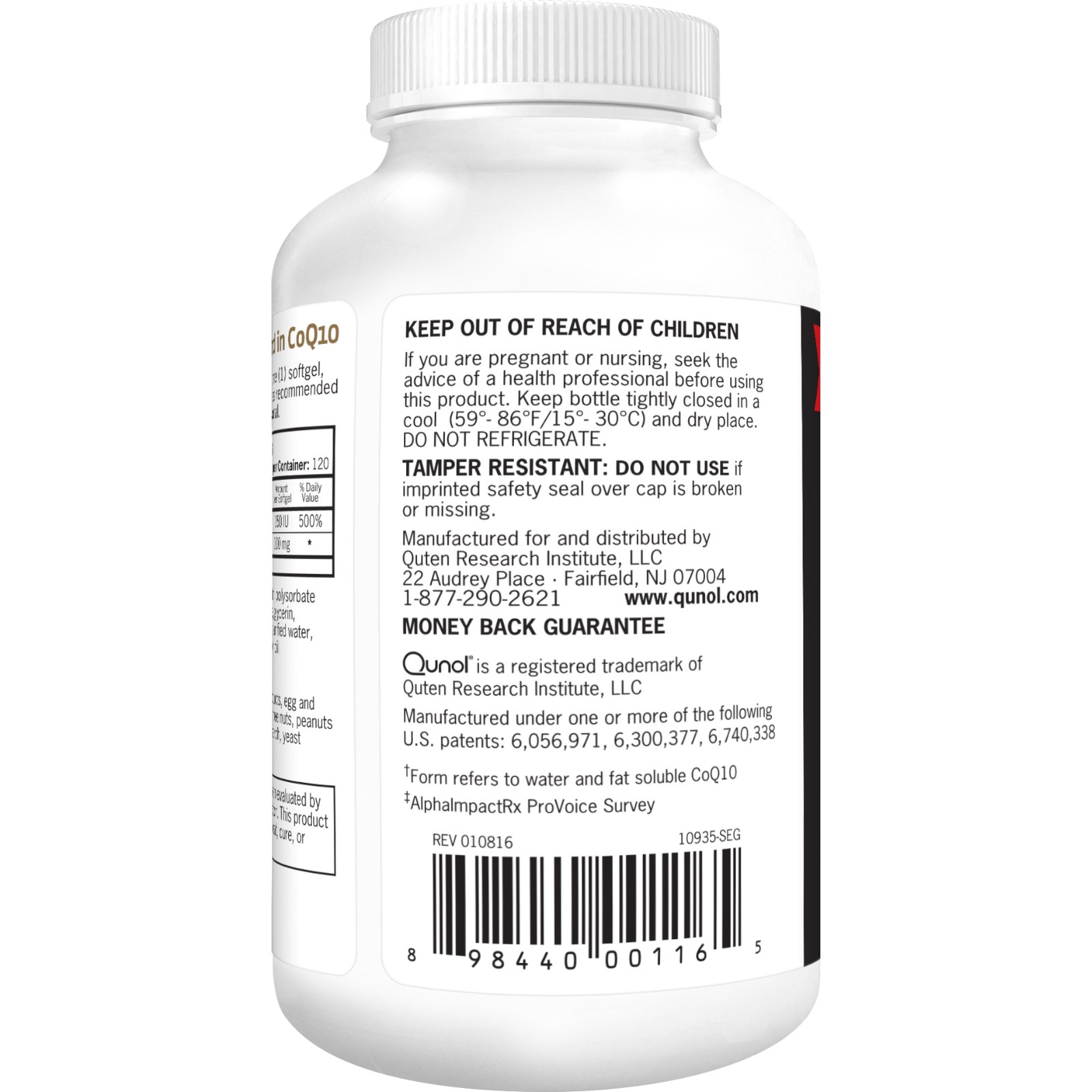Qunol, Ultra CoQ10, 100 mg, 120 Cápsulas Softgel - Imagem 3