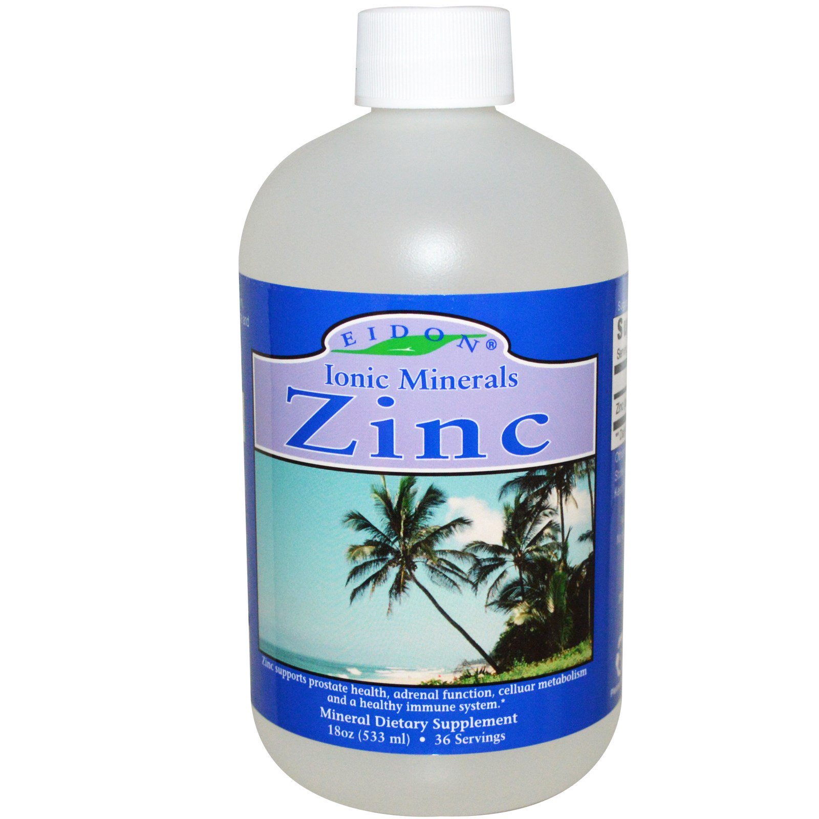 Eidon Mineral Supplements, Minerais Iônicos, Zinco, 533 ml (18 oz)