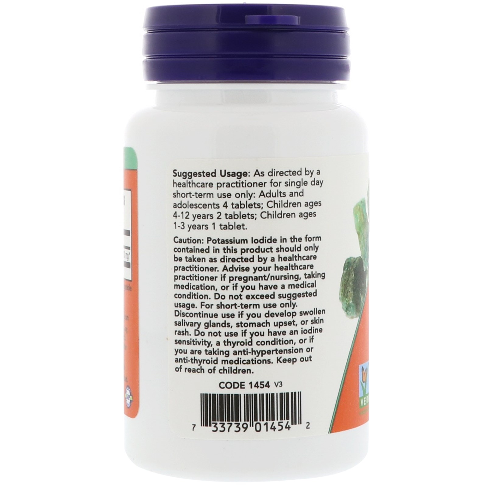 Now Foods, Iodeto de Potássio, 30 mg, 60 Cápsulas - Imagem 3