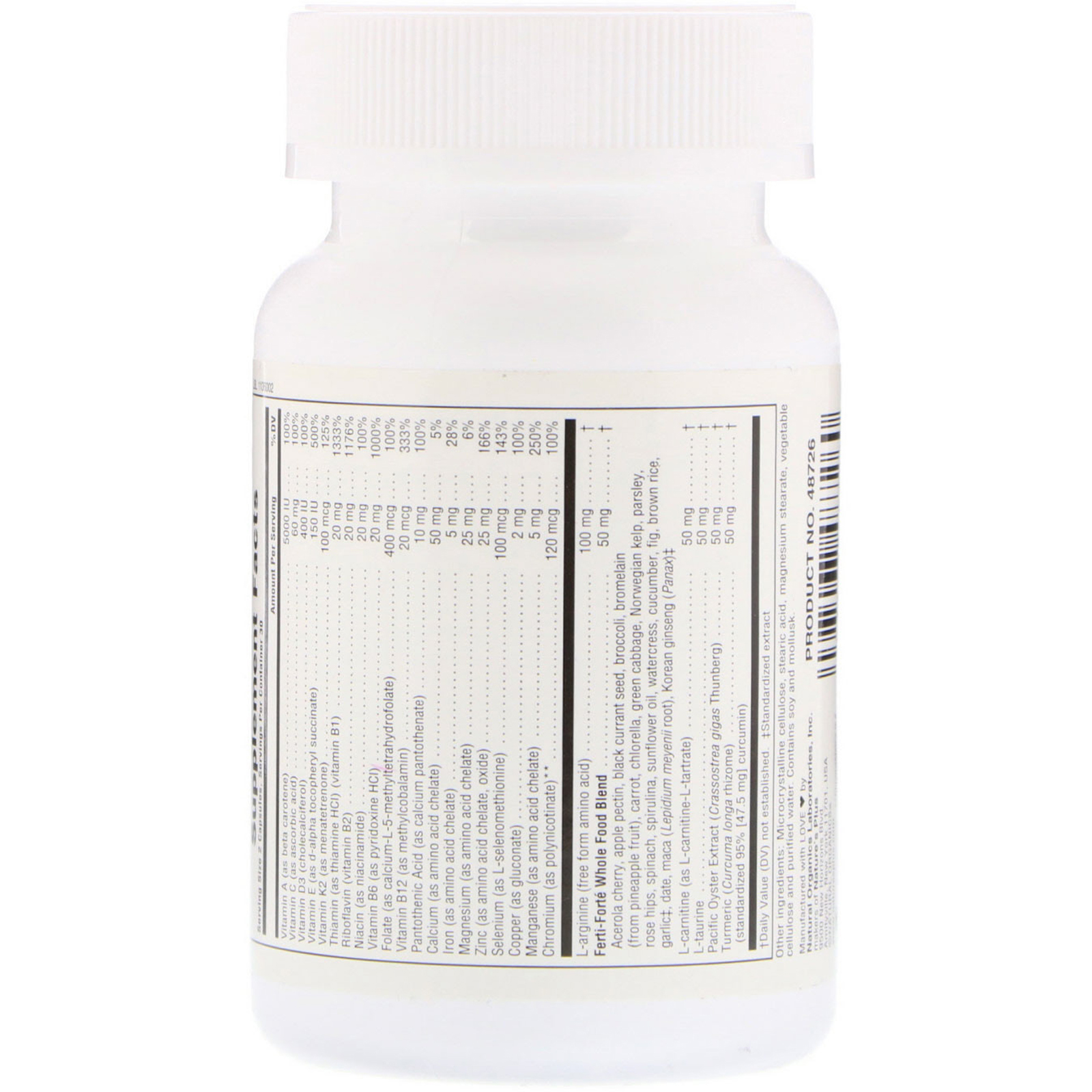 Nature's Plus, ProCreation, Male Fertility Support, 60 Vegetarian Capsules - Imagem 2