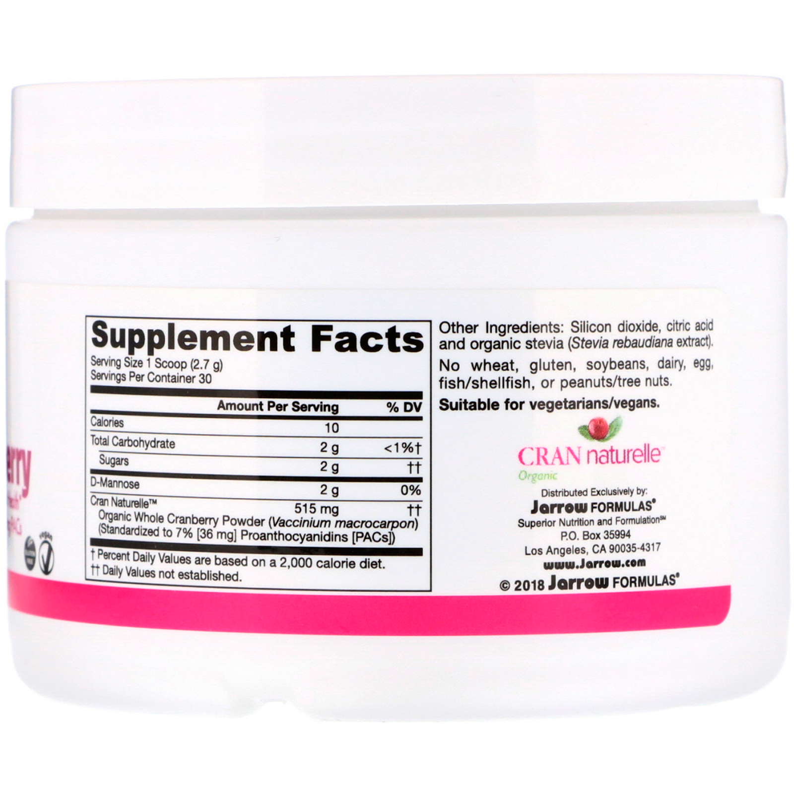 Jarrow Formulas, D-manose, com arando orgânicos, 2,9 onças (81 g) - Imagem 2