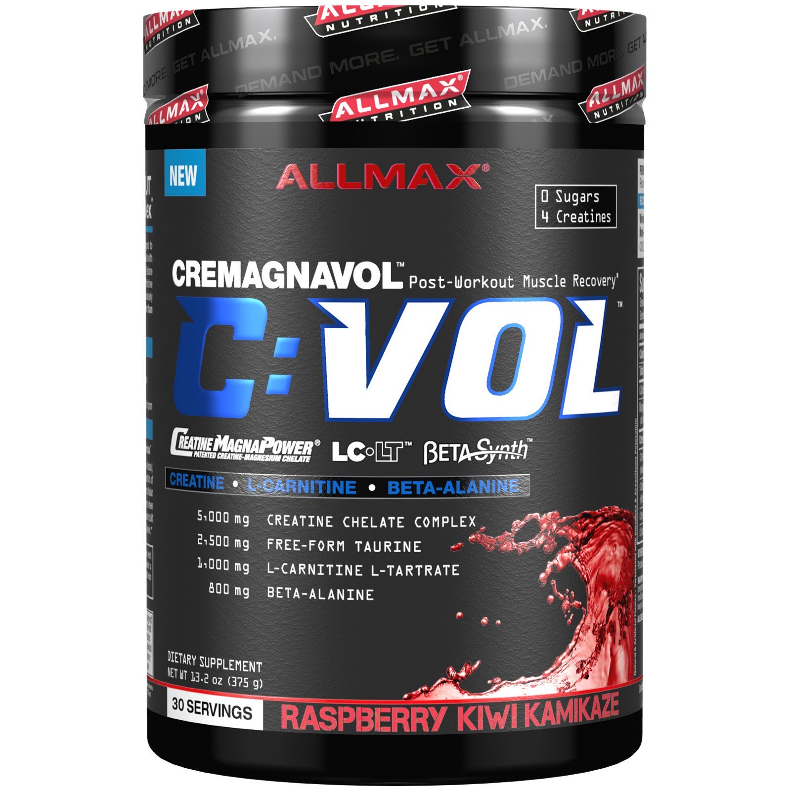 ALLMAX Nutrition, CVOL, Post-Workout Muscle Recovery, Raspberry Kiwi Kamikaze, 13.2 oz (375 g)