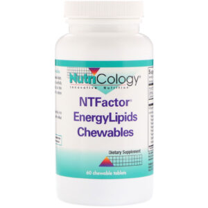 Nutricology, NT Factor EnergyLipids mastigáveis, 60 comprimidos mastigáveis
