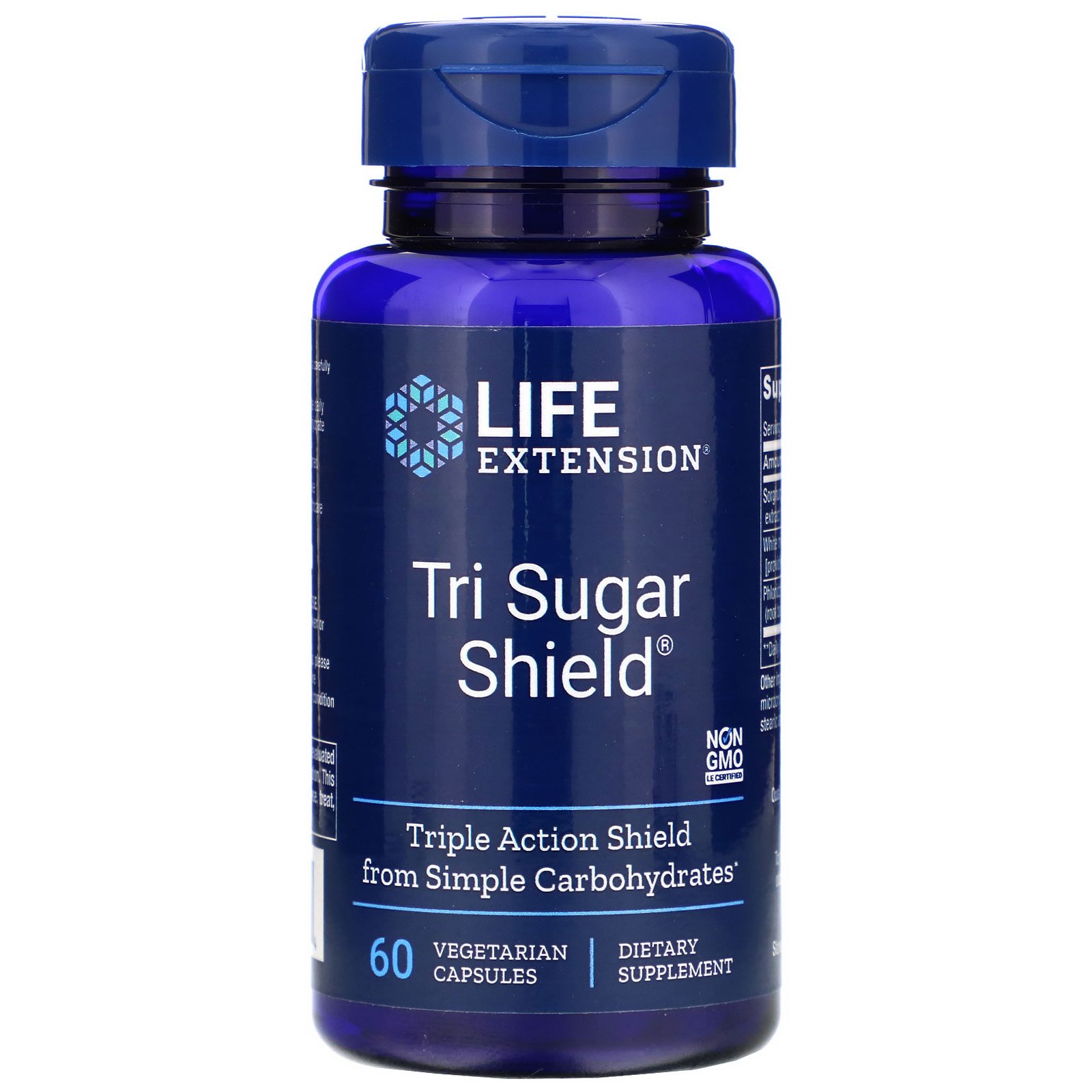 Life Extension, Tri Sugar Shield, 60 Cápsulas Vegetarianas