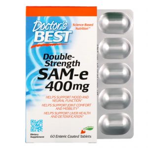 Comprar doctor's best, sam-e, double-strength, 400 mg, 60 comprimidos revestidos entericamente preço no brasil sam-e suplementos nutricionais suplemento importado loja 193 online promoção -