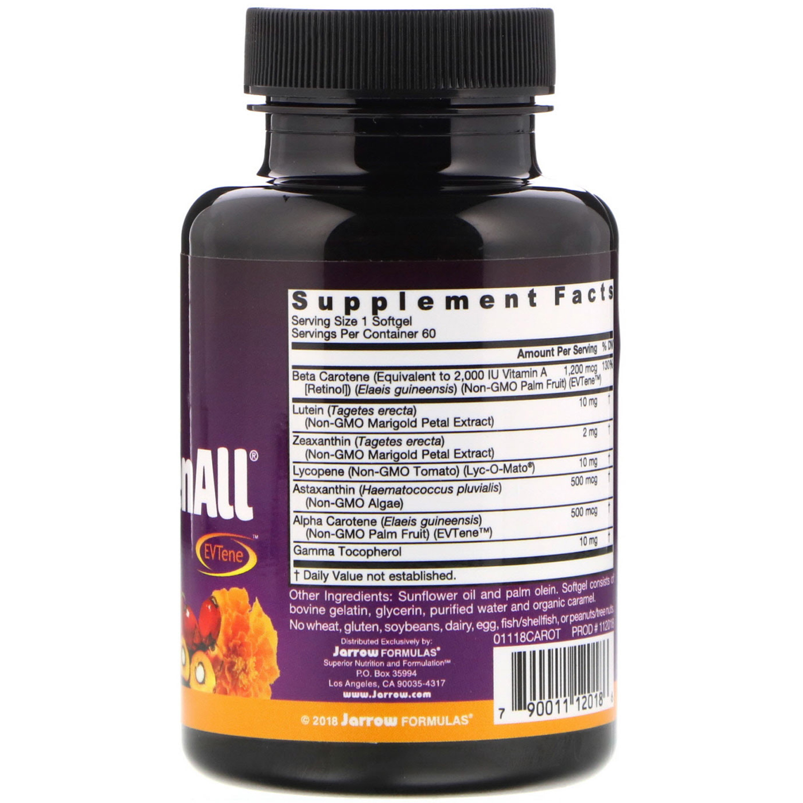 Jarrow Formulas, CarotenALL, Complexo de Carotenoides Mistos, 60 Cápsulas Softgel - Imagem 2