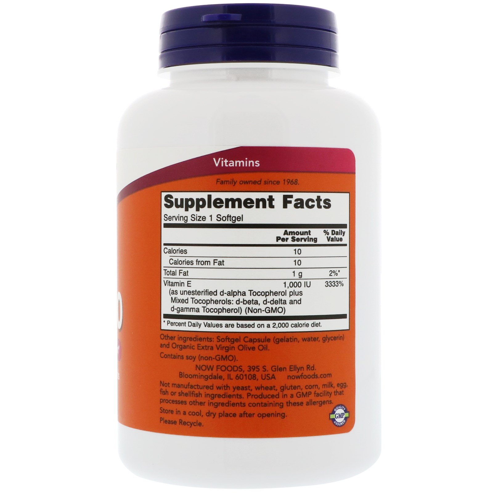 Now Foods, E-1000, 100 Cápsulas Softgel - Imagem 2