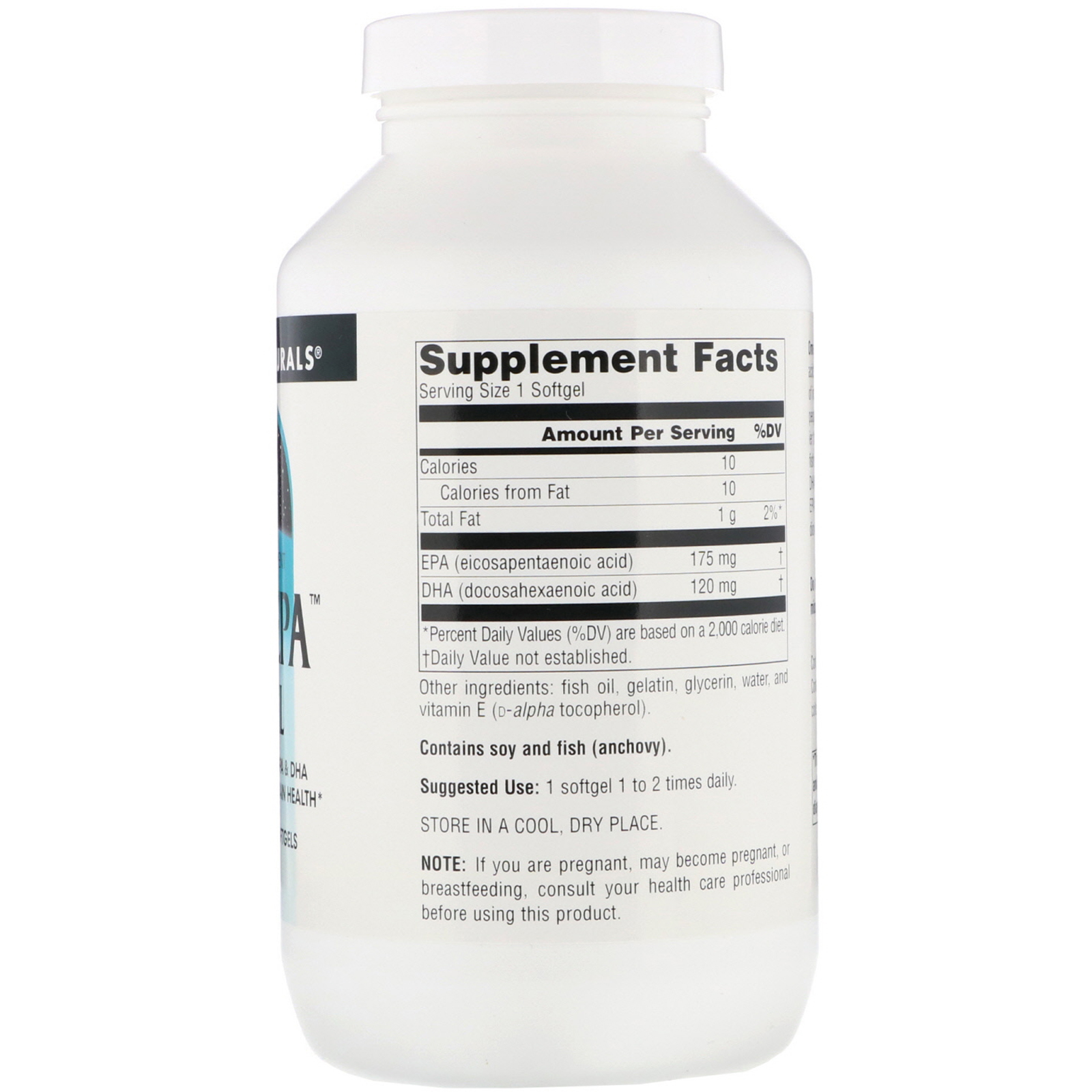 Source Naturals, Óleo de Peixe OmegaEPA, 1.000 mg, 200 Cápsulas Gelatinosas - Imagem 2