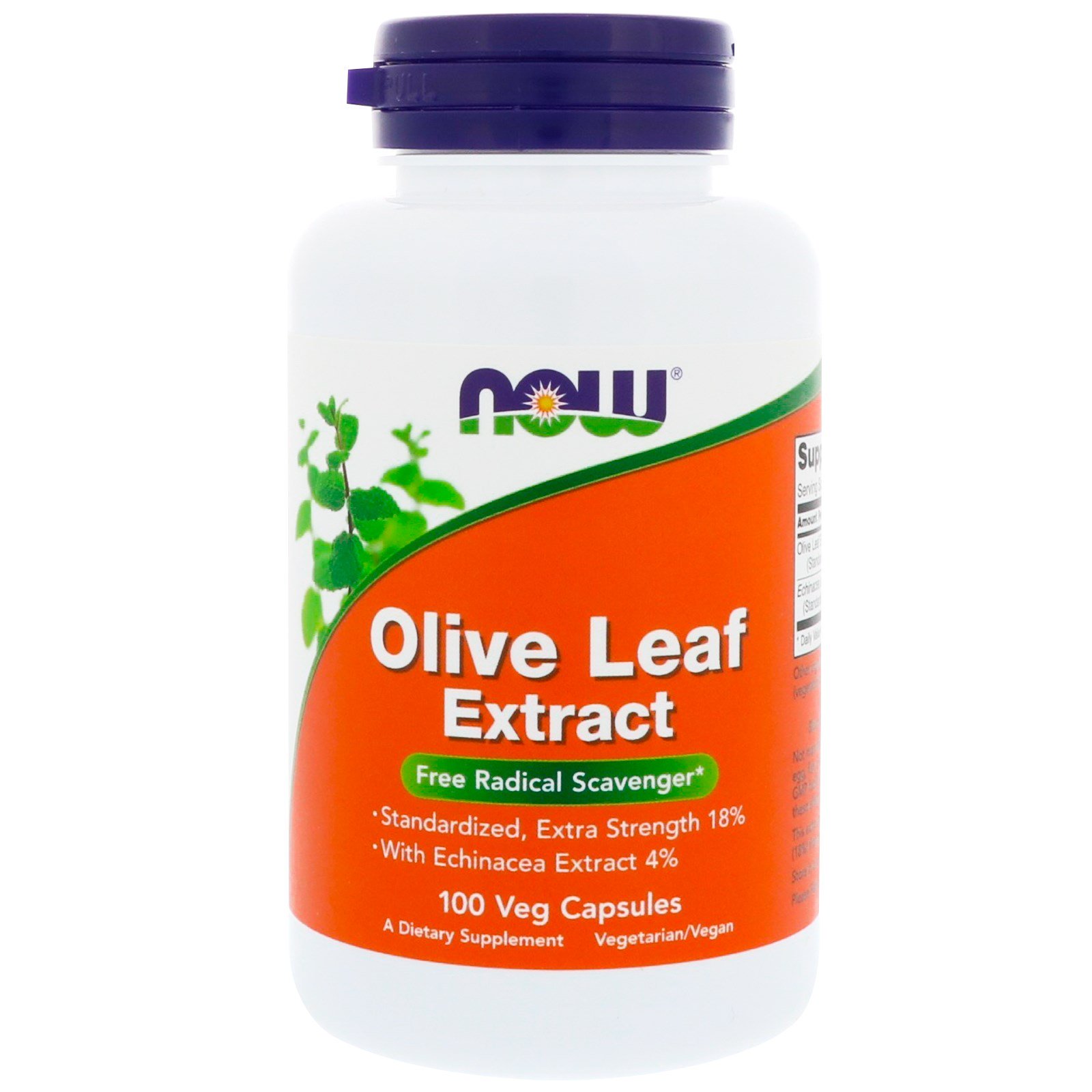 Now Foods, Extrato de Folha de Azeitona, 100 Cápsulas Vegetais