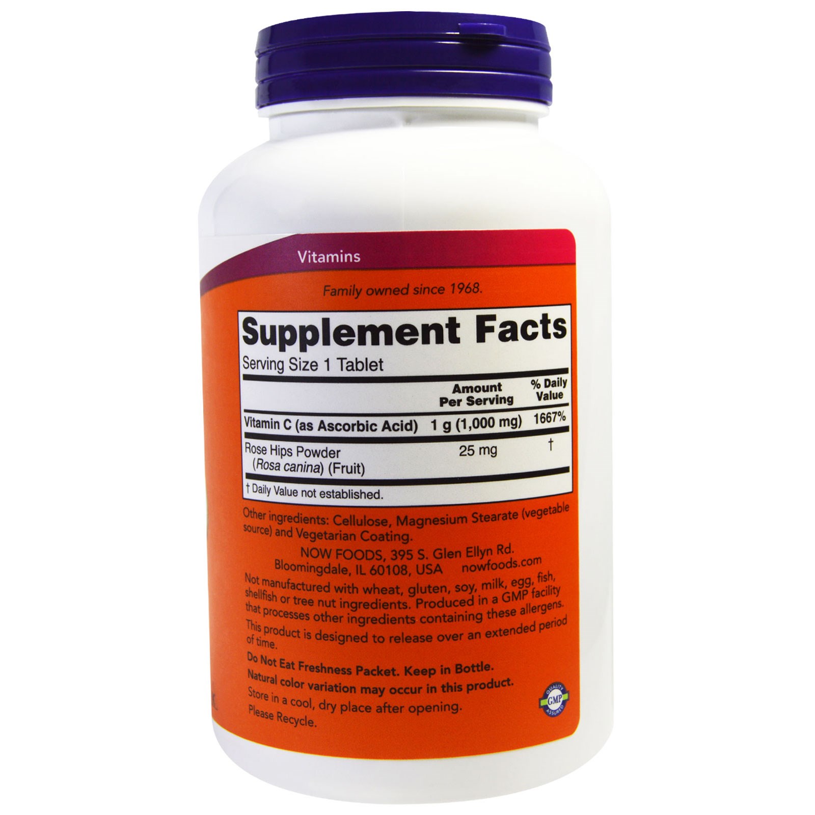 Now Foods, C-1000, 250 Comprimidos - Imagem 2